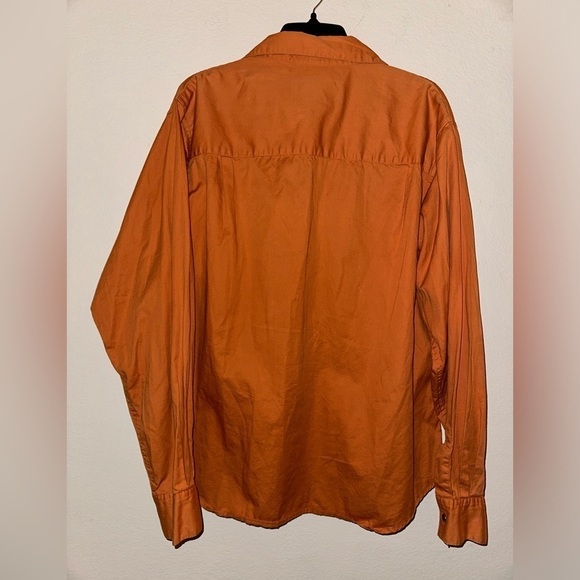 Harley Davidson women’s orange embroidered button front top XL biker - Picture 8 of 9